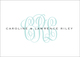 White Monogram Folded Enclosure Cards Image 2 of 4